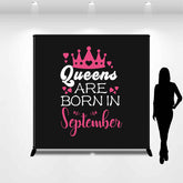 Lofaris Fuchsia Crown Queen Custom Birthday Backdrop For Girls